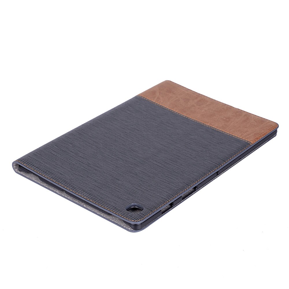เคส Samsung Galaxy Tab S6 Lite 10.4 SM-P610 P615 P617 #เคสฝาพับกระเป๋าสตางค์หนัง PU สมาร์ท 2 สี Bi-color Smart Stripe Leather Wallet