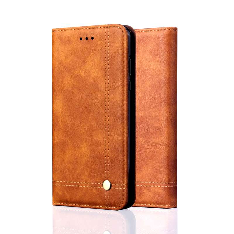 เคส Xiaomi Pocophone F1 #เคสฝาพับหนัง PU Crazy Horse Texture Retro Leather Auto-absorbed Wallet คุณภาพดี