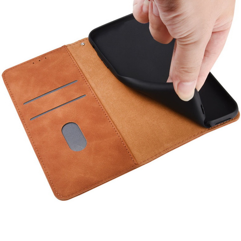 Case Samsung Galaxy Note 20 / Note 20 5G #เคสฝาพับแบบกระเป๋าสตางค์หนัง PU มีช่องใส่บัตร Leather Wallet Card Holder Phone Cover