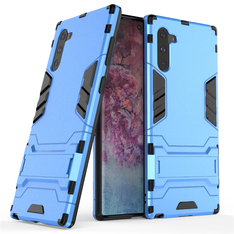 Case Samsung Galaxy Note 10 #เคสฝาหลังพลาสติก ไฮบริด TPU + Kickstand