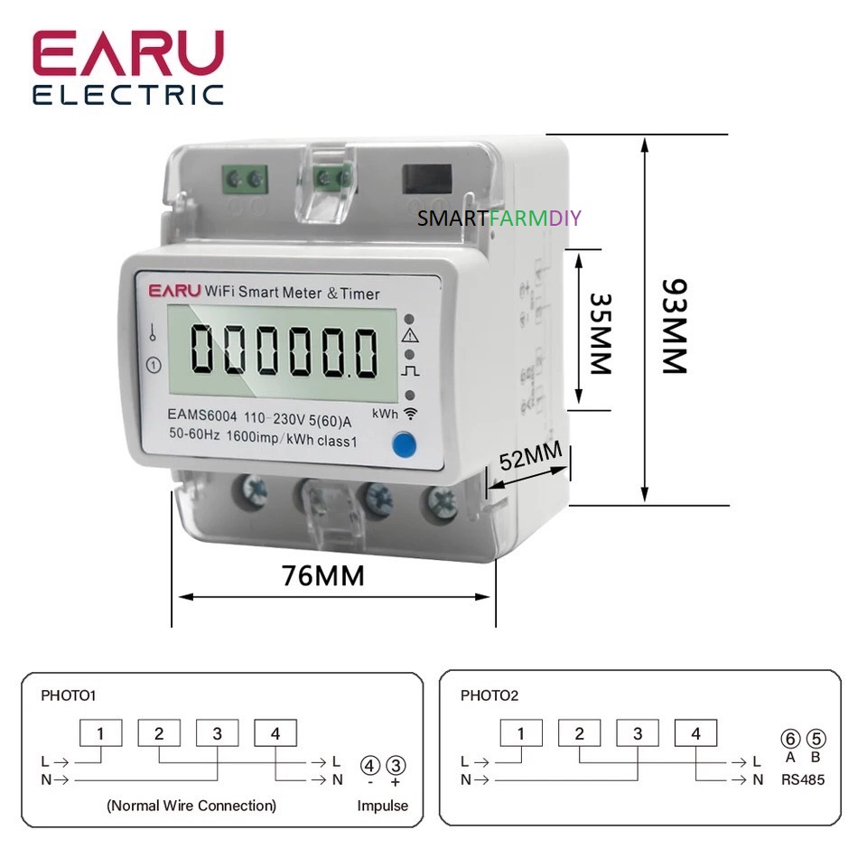 Smart Energy Power Meter (Control Via APP)