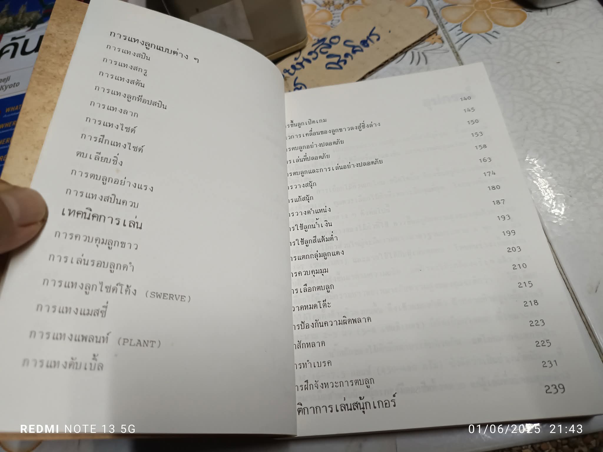 เทคนิคและวิธีการเล่นสนุ้กเกอร์ แปลและเรียบเรียงโดย ชานนท์ ปิยอง พิมพ์ครั้งที่ 2/2533