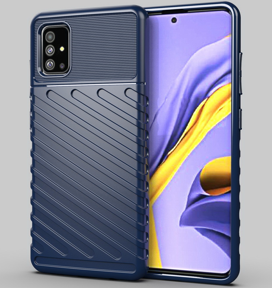 เคส Samsung Galaxy Note 10 Lite #เคสฝาหลัง TPU อ่อน Thunder Series Twill Texture Soft TPU