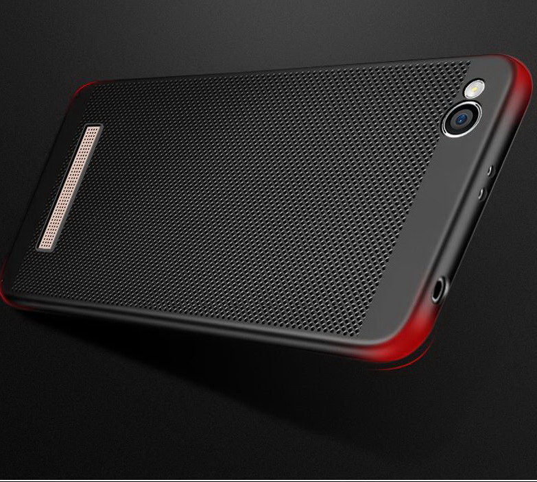 เคส Xiaomi Redmi 5A #เคสฝาหลังพลาสติกแข็งรูตาข่ายช่วยระบายความร้อน