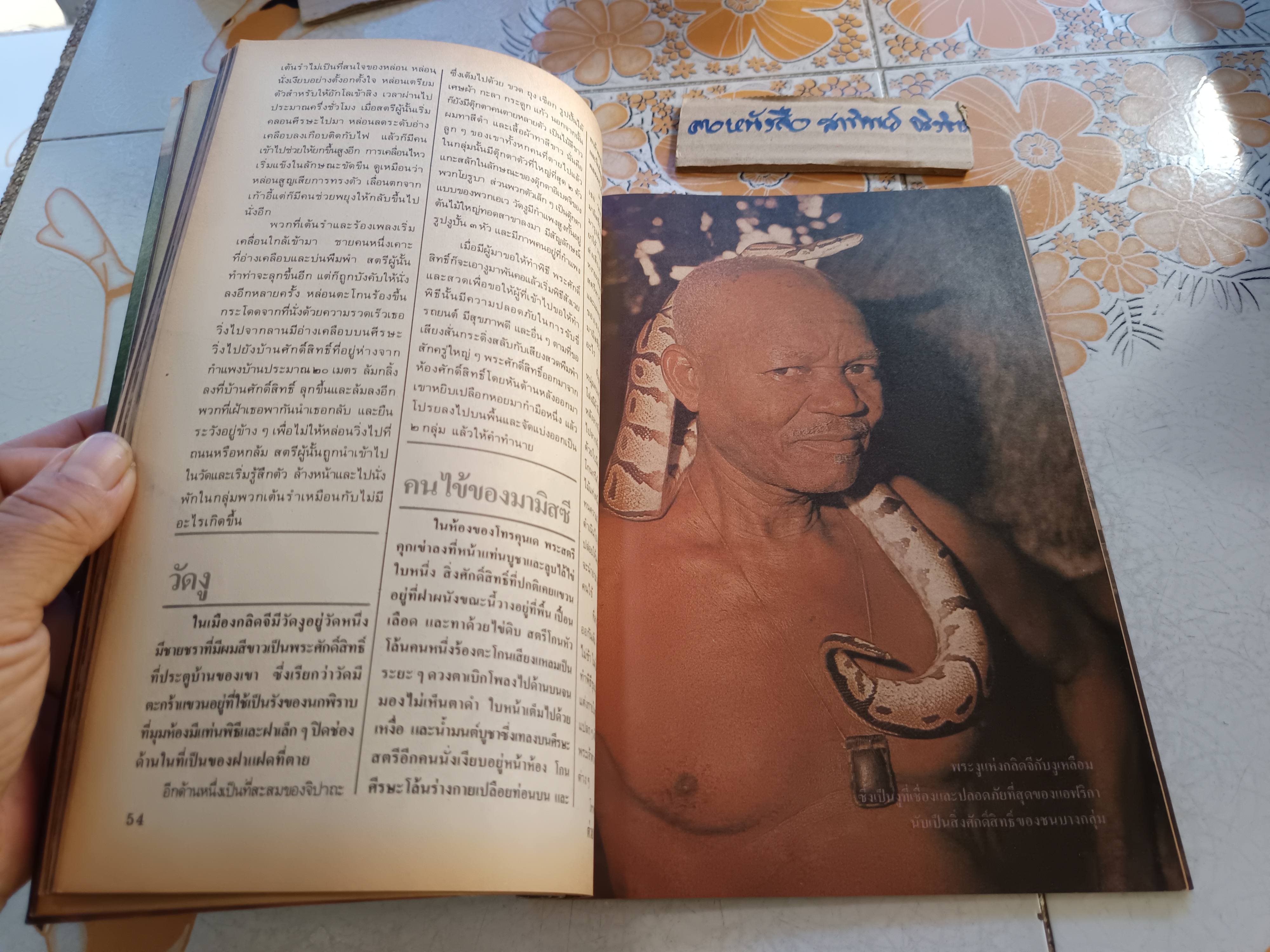 วูดู (VooDoo) ลัทธิไสยดำ พลังลึกลับแห่งแอฟริกา หนังสือ ต่วย' ตูน ฉบับเล่าด้วยรูป **สินค้าหมด**