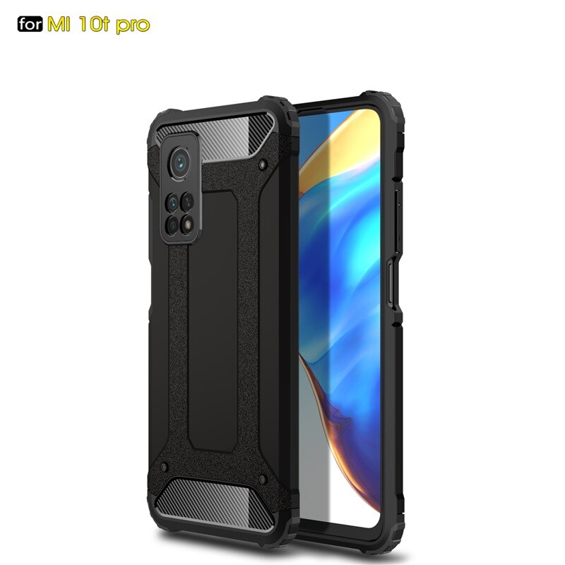 Case Xiaomi Mi 10T Pro #เคสฝาหลังเกราะป้องกัน ไฮบริด พลาสติก+TPU Heavy Duty Rugged Hybrid