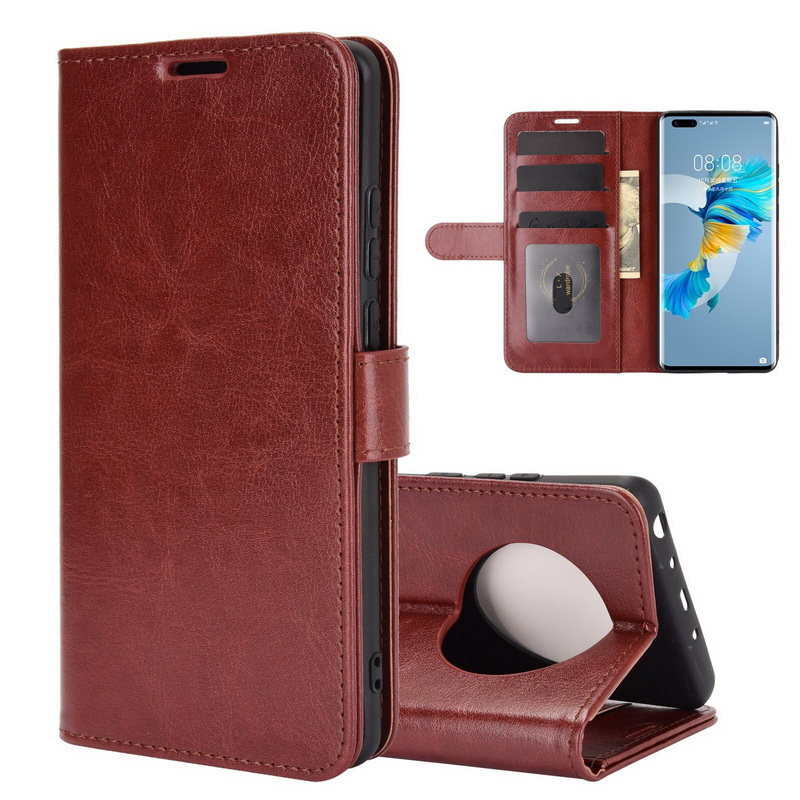 เคส Huawei Mate 40 Pro #เคสฝาพับหนัง PU ผิวหนังม้าสไตล์กระเป๋าสตางค์