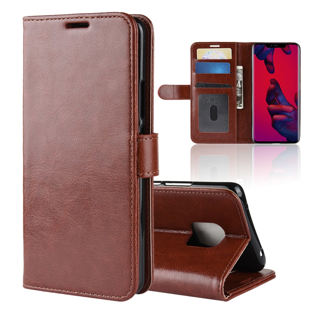 Case Huawei Mate 20 Pro #เคสฝาพับหนัง PU ผิวหนังม้าสไตล์กระเป๋าสตางค์