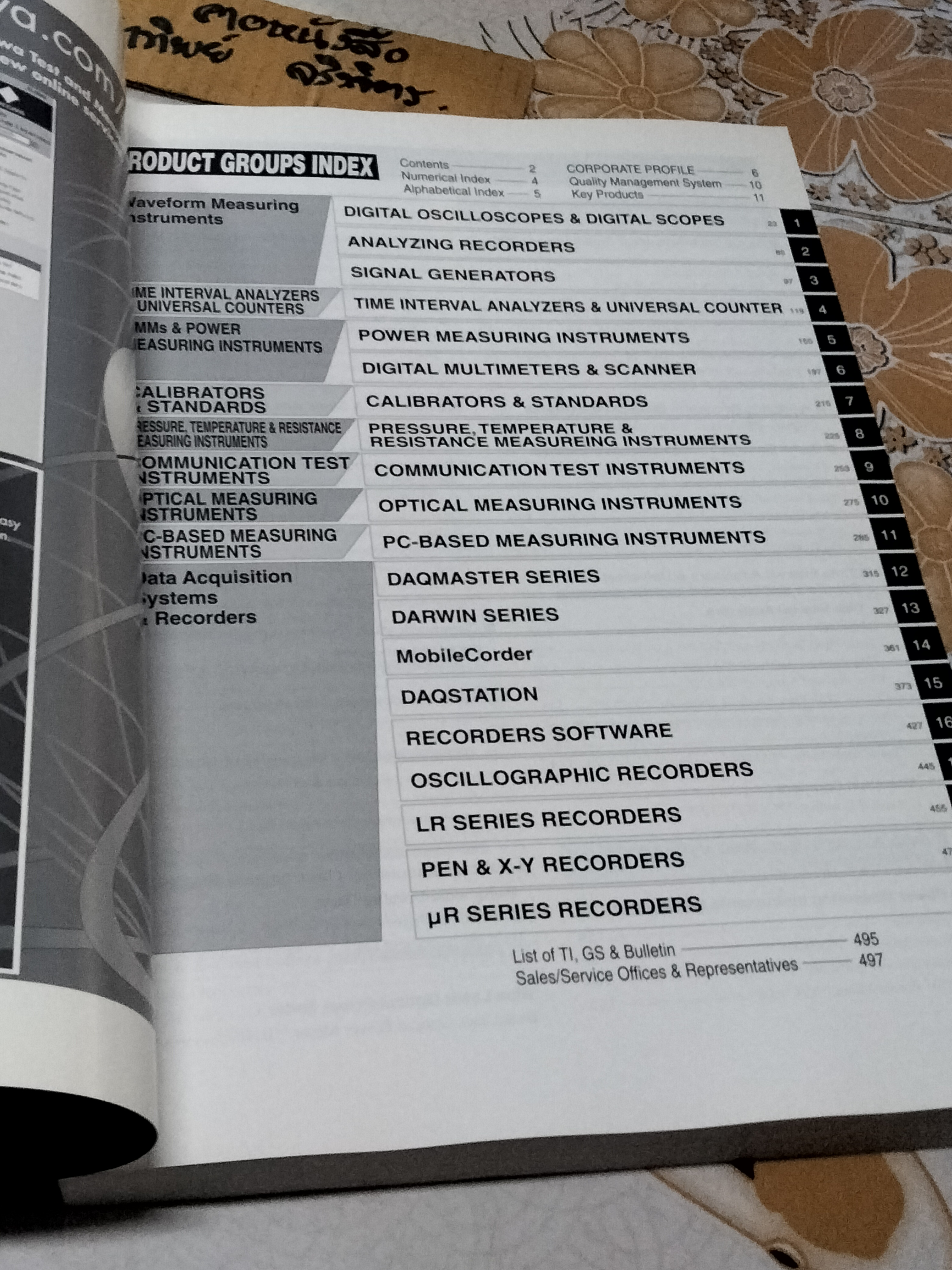 Yokogawa Test & Measurement Instruments Manual 2004-2005