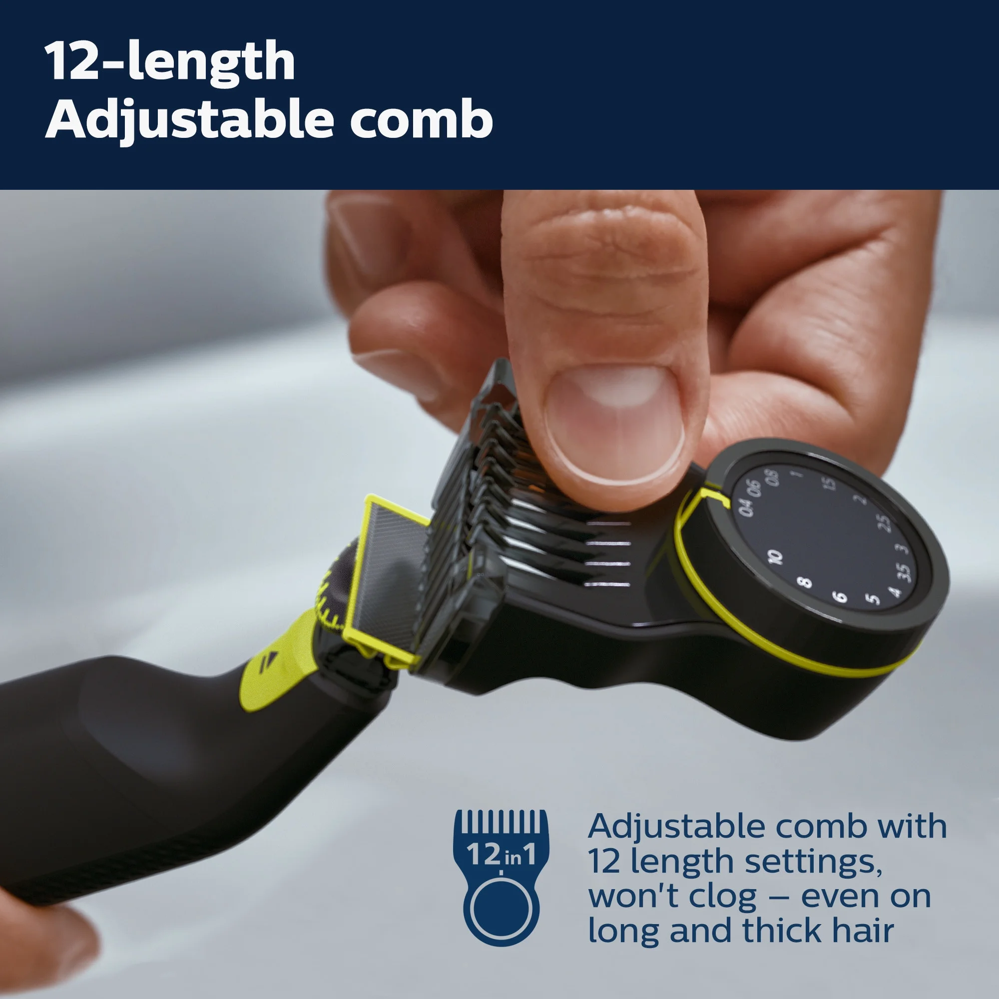 Philips® Norelco One Blade Pro 360 Blade Electric Trimmer and Shaver QP6531-70 เครื่องกันขนไฟฟ้าไฮบริด