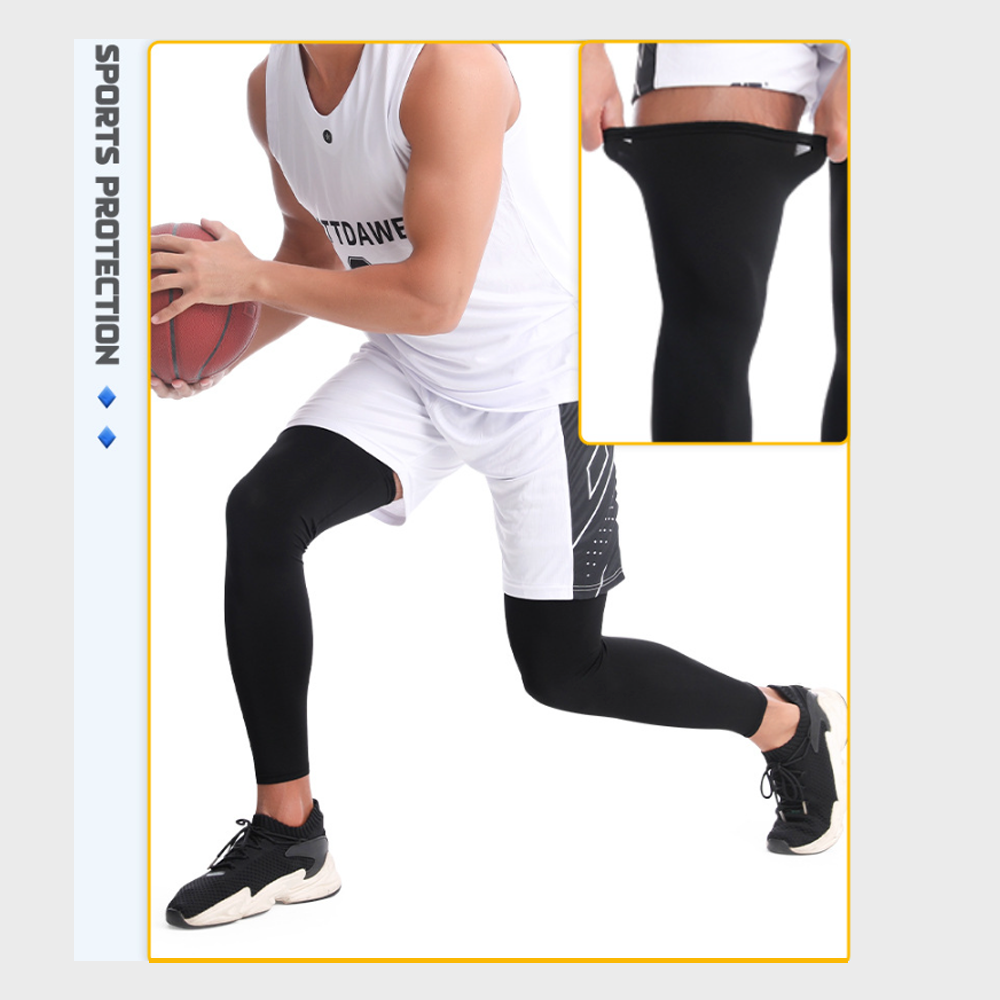 ปลอกขากระชับกล้ามเนื้อแบบยาว สำหรับวิ่งออกกำลังกาย กีฬากลางแจ้ง 2ชิ้น (D10)