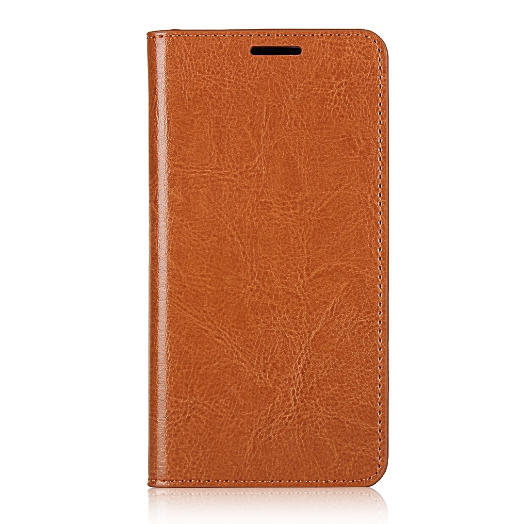 Case iPhone 14 #เคสฝาพับหนังแท้แบบกระเป๋าสตางค์คุณภาพดี Crazy Horse Genuine Leather Cover