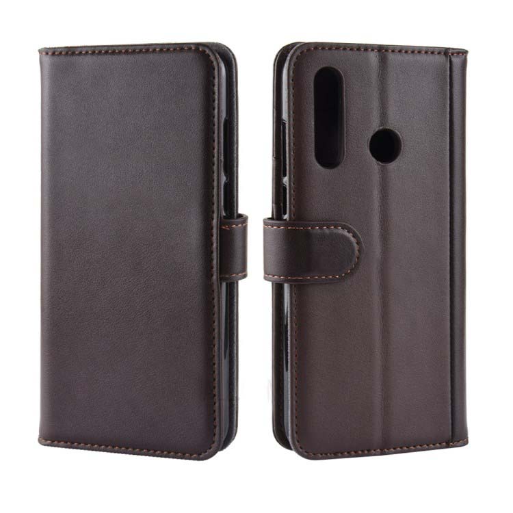 เคส Huawei P30 Lite #เคสฝาพับสไตล์กระเป๋าสตางค์รูปแบบหนังแยกมีช่องเสียบบัตรคุณภาพดี Split Leather Mobile Phone Case