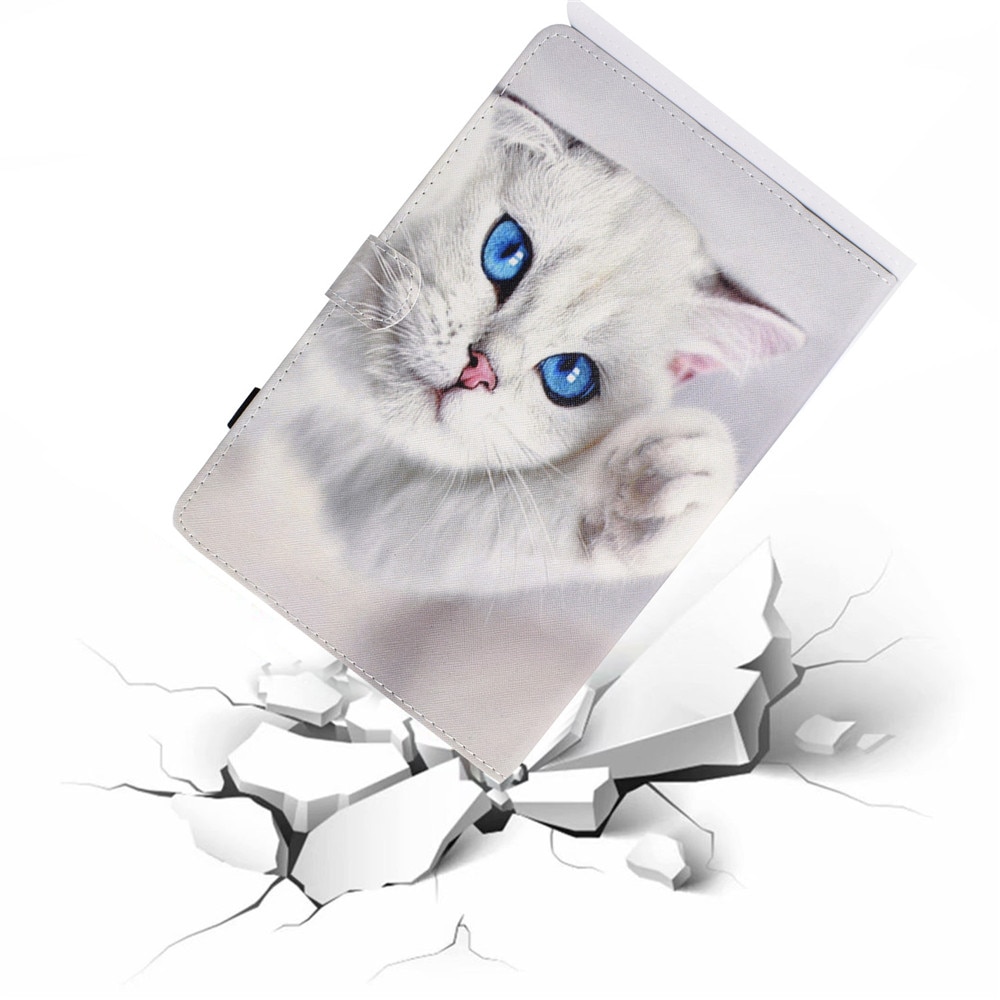 Case Samsung Galaxy Tab S6 Lite 10.4 SM-P610 P615 P617 #เคสฝาพับหนัง PU พิมพ์ลาย Pattern Printing PU Leather Flip