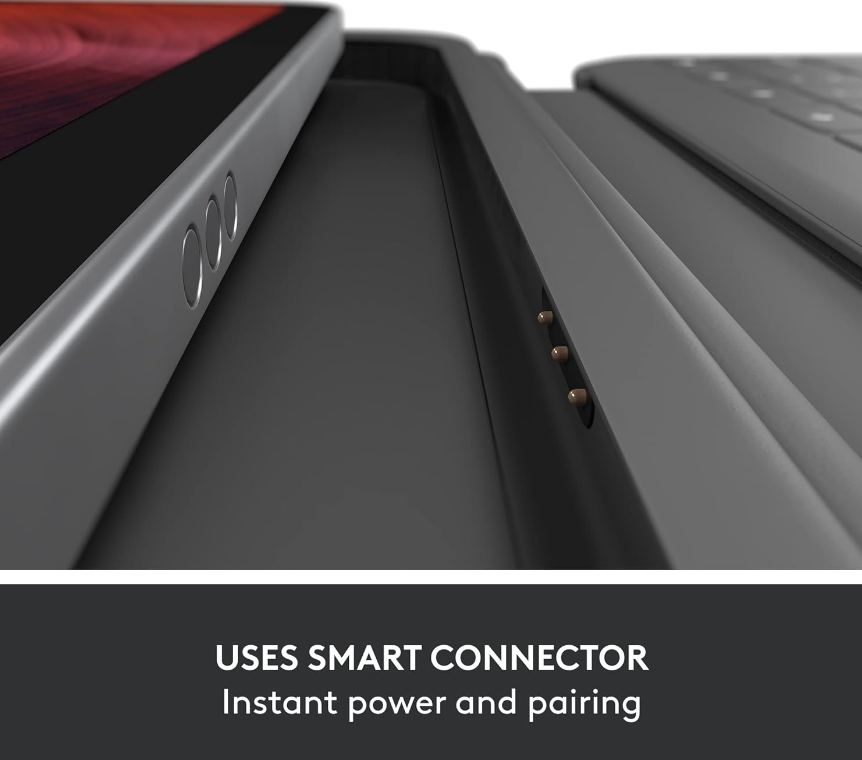 Logitech® Smart Connector Rugged Folio iPad 10th Generation Model YU0079, Gray เคสคีย์บอร์ด