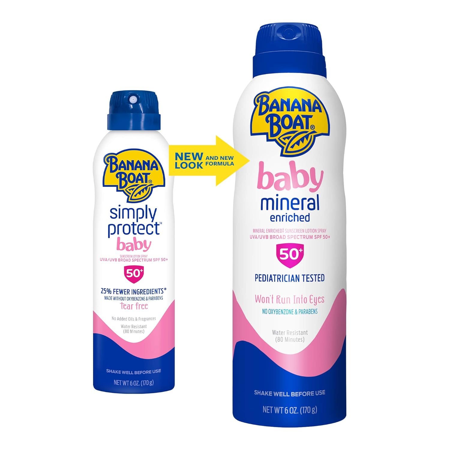 (Pre Order) Banana Boat® Baby Mineral Enriched Sunscreen Lotion Spray Stick SPF 50+ ผลิตภัณฑ์กันแดดสำหรับเด็ก