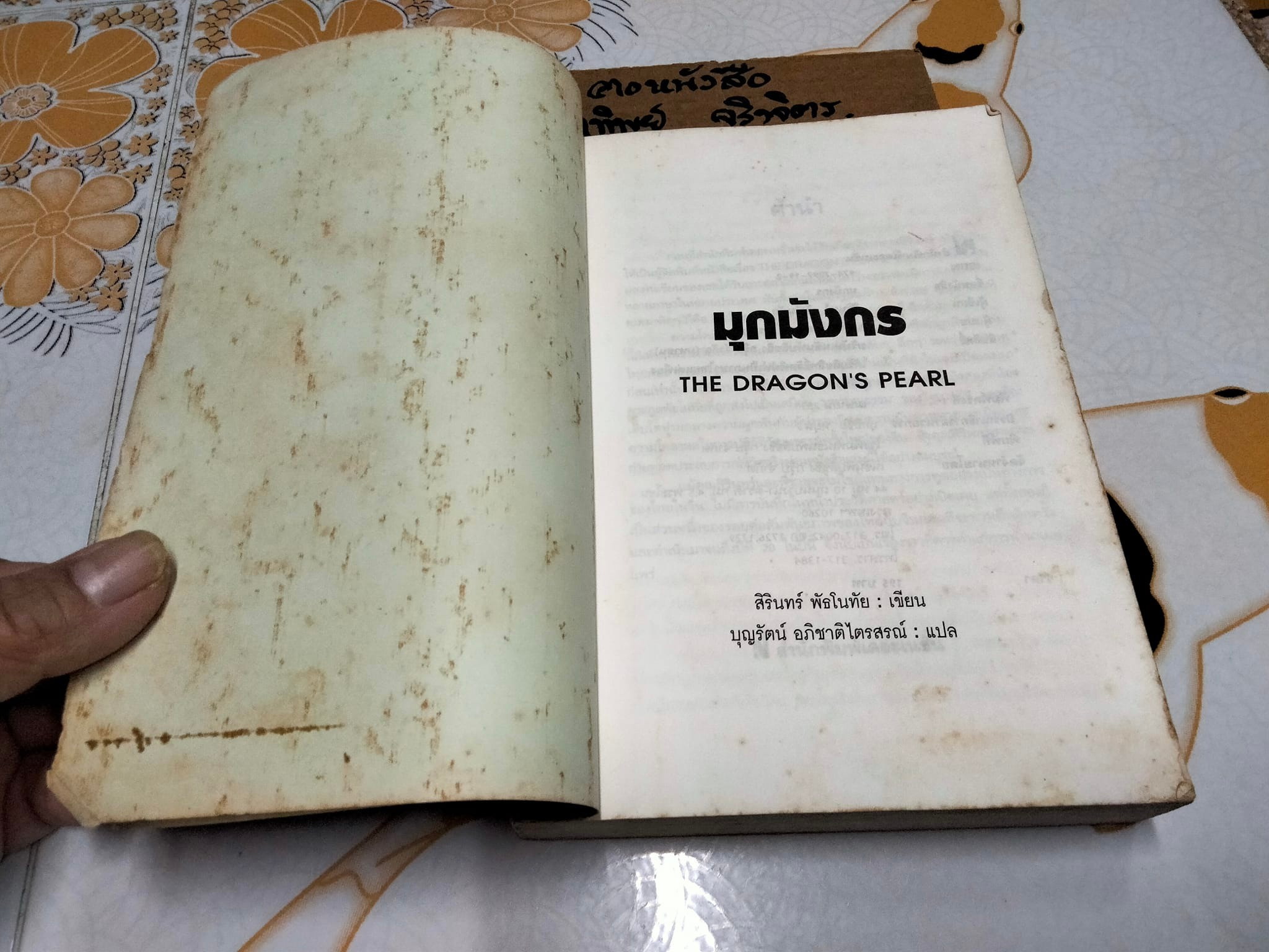 มุกมังกร The Dragon's Pearl - สิรินทร์ พัธโนทัย เขียน , บุญรัตน์ อภิชาติไตรสรณ์ แปล