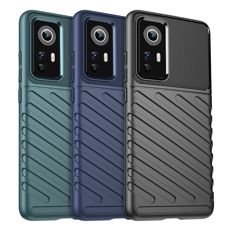 เคส Xiaomi 12 #เคสฝาหลัง TPU อ่อน Thunder Series Twill Texture Soft TPU
