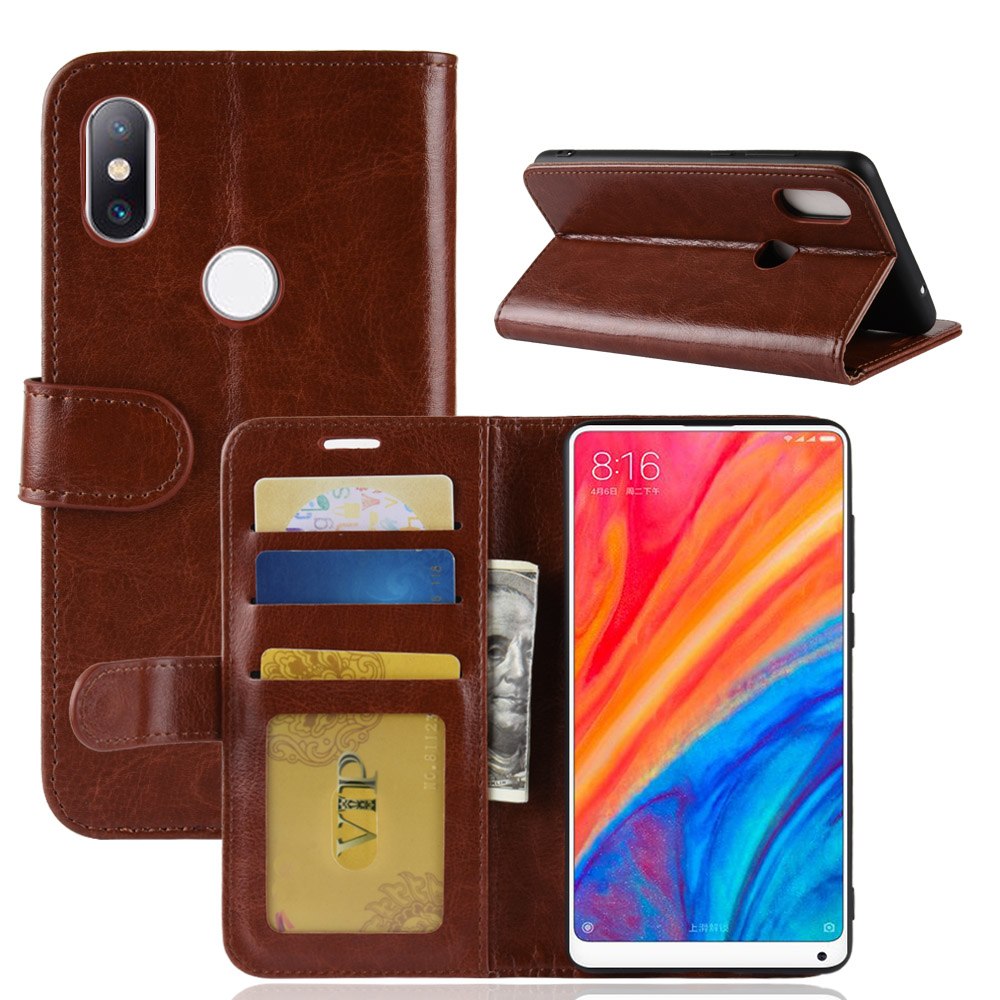 เคส Xiaomi Mi Mix 3 #เคสฝาพับหนัง PU ผิวหนังม้าสไตล์กระเป๋าสตางค์เคสคุณภาพดีราคาถูก
