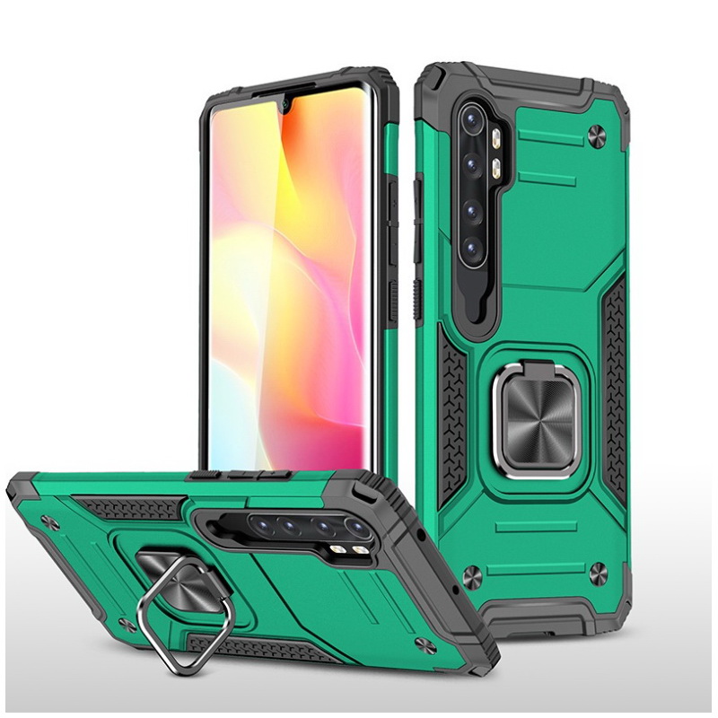 เคส Xiaomi Mi Note 10 Lite #เคสฝาหลัง Hybrid TPU+PC มีแหวนสวมนิ้ว