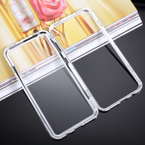 เคส Samsung Galaxy A50 / A50s / A30s #เคสขอบโลหะประกบแม่เหล็กด้านหลังกระจก Magnetic Clear Glass Hard Back Cover Metal Frame Protection Case