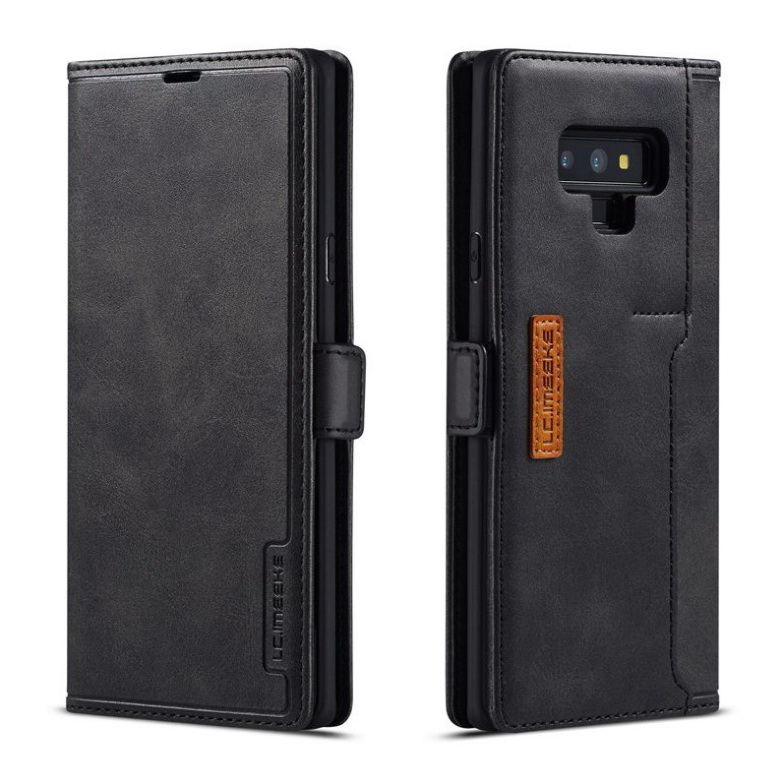 Case Samsung Galaxy Note 9 #เคสฝาพับหนัง PU สไตล์กระเป๋าสตางค์พร้อมช่องใส่การ์ด Fashion Retro Card Slot Wallet Flip Cover PU Leather Phone Case