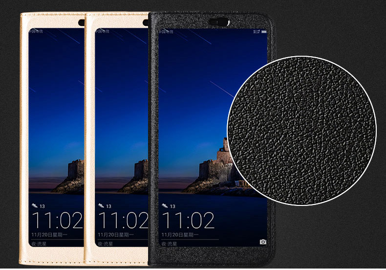 Case Honor 10 #เคสฝาพับหนัง PU ปกช่องวิว Window View Leather Flip Case