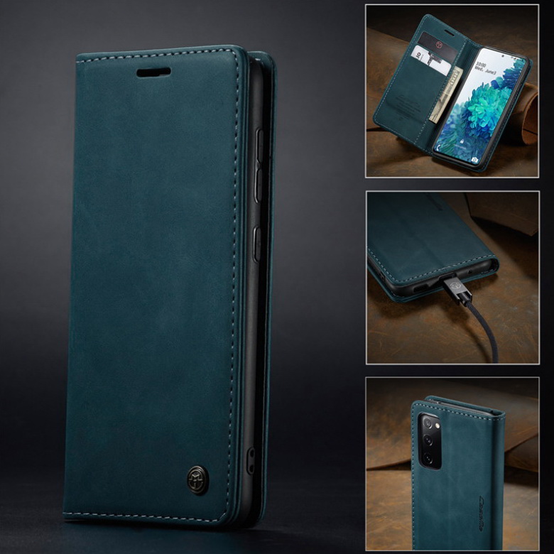 เคส Samsung Galaxy S20 FE / S20 FE 5G #เคสฝาพับหนังกระเป๋าสตางค์ CASEME Auto-absorbed Leather Wallet