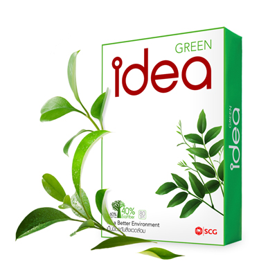 กระดาษถ่ายฯ A4 80G 500P IDEA GREEN