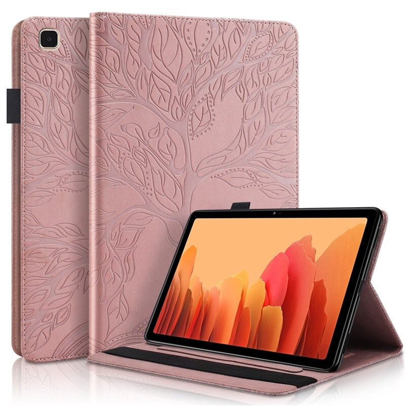 Case Samsung Galaxy Tab A7 Lite 8.7" T220 T225 #เคสฝาพับหนัง PU ลายต้นไม้ Life Tree Print Leather Stand Smart Case Cover