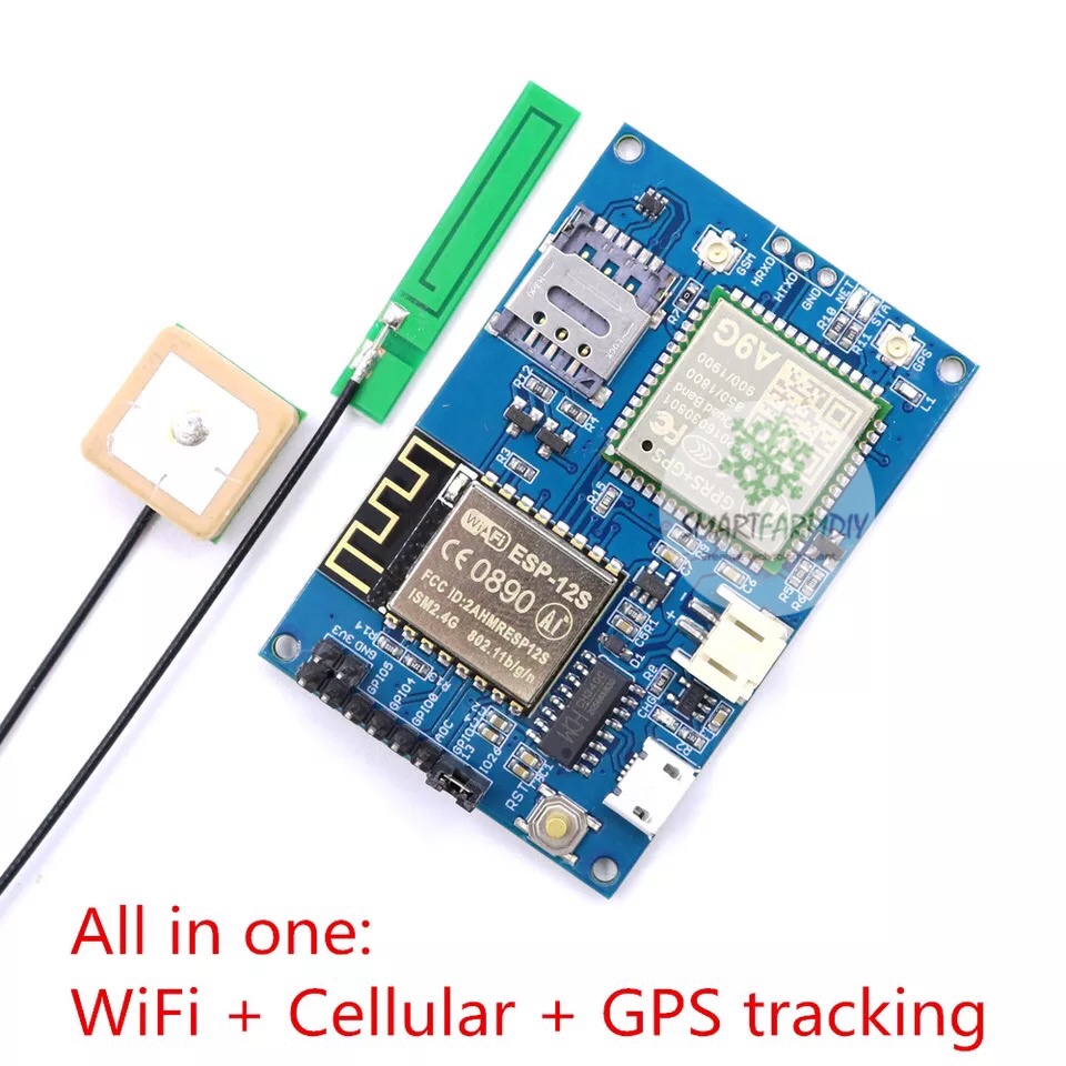 All in one WiFi+Cellular+GPS tracking