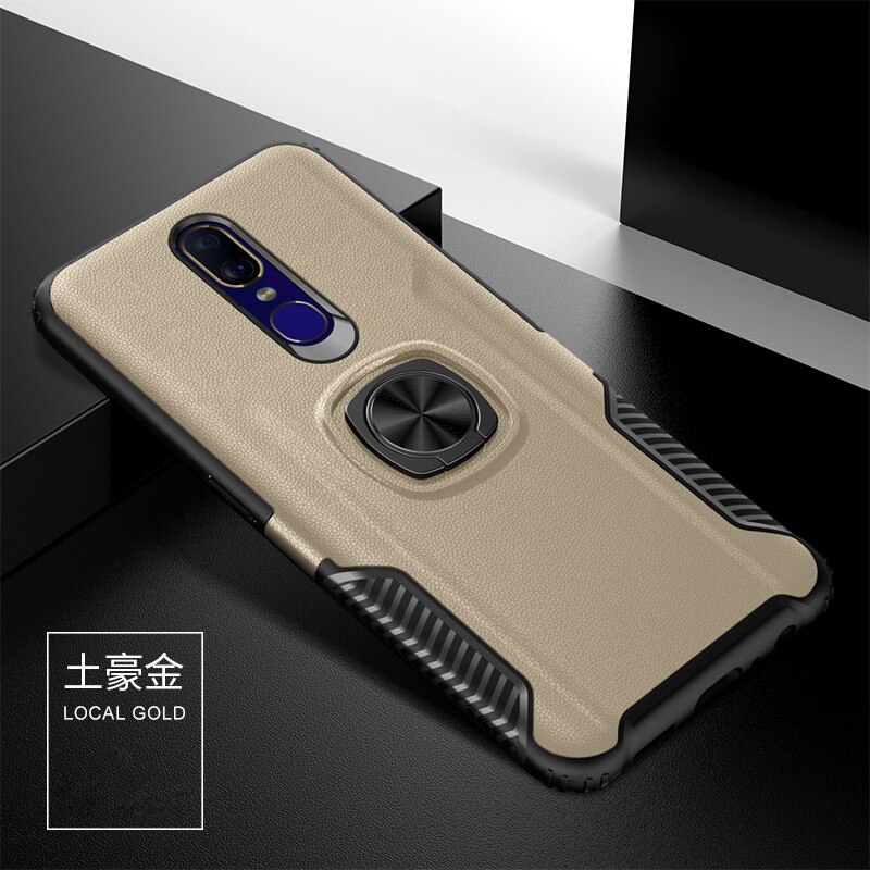 Case Oppo F11 Pro #เคสฝาหลัง Hybrid Hybrid PC + TPU มีแหวนนิ้ว