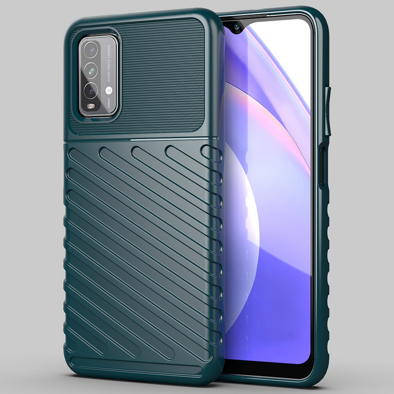 เคส Redmi 9T #เคสฝาหลัง TPU อ่อน Thunder Series Twill Texture Soft TPU