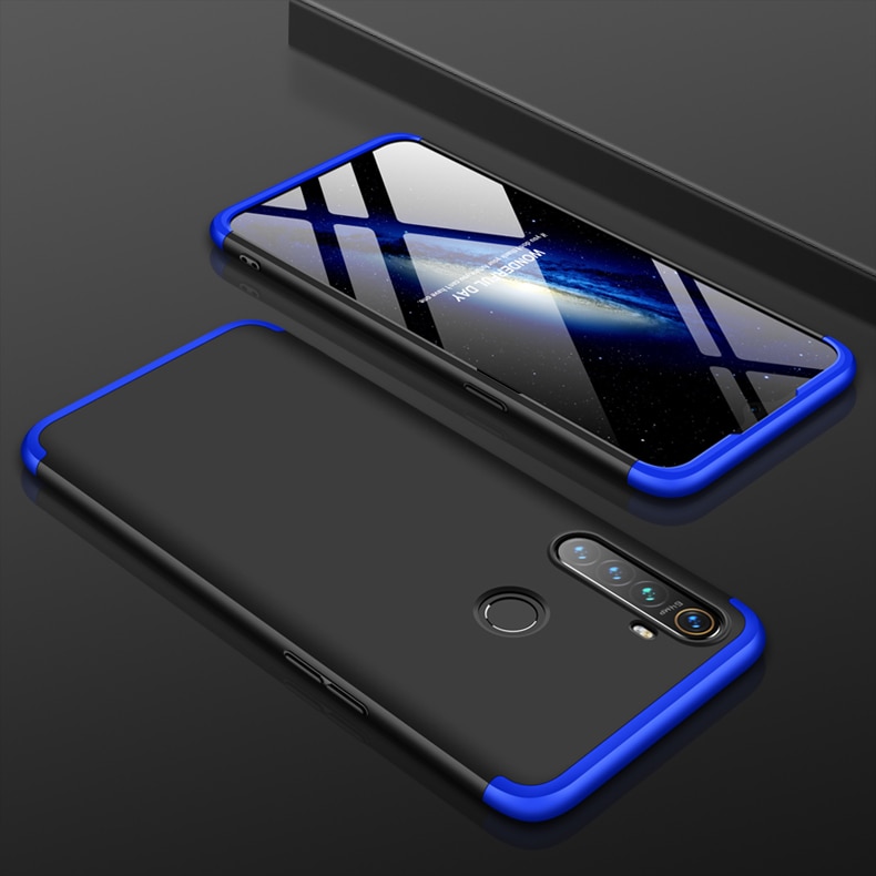 เคส Realme 5/5s #เคสฝาหลังพลาสติกแข็ง Detachable All-wrapped Matte แยกชิ้นได้