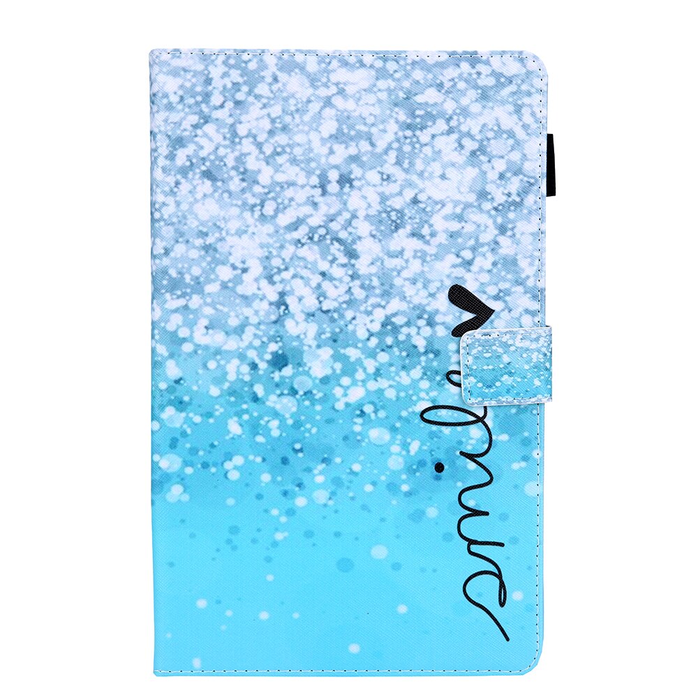 Case Samsung Galaxy Tab S5e SM-T720 #เคสฝาพับหนัง PU พิมพ์ลาย Pattern Printing PU Leather Flip