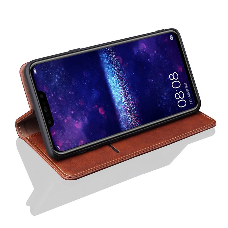 Case Huawei nova 3i #เคสฝาพับหนัง PU Crazy Horse Texture Retro Leather Auto-absorbed Wallet คุณภาพดี
