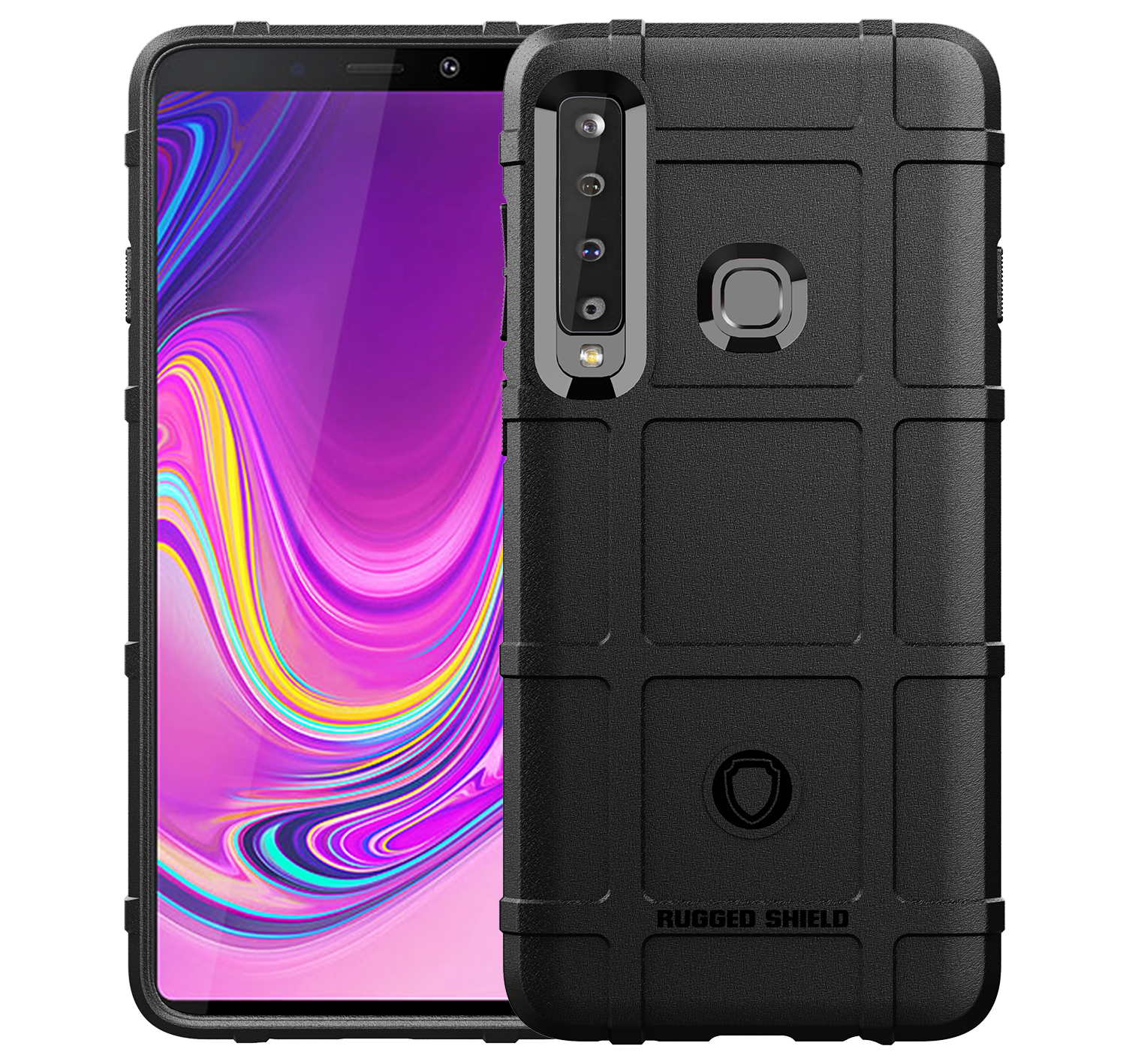 Case Samsung Galaxy A9 (2018) #เคสฝาหลัง Rugged Shield Series Soft Silicone Shock Absorption Matte กันกระแทก