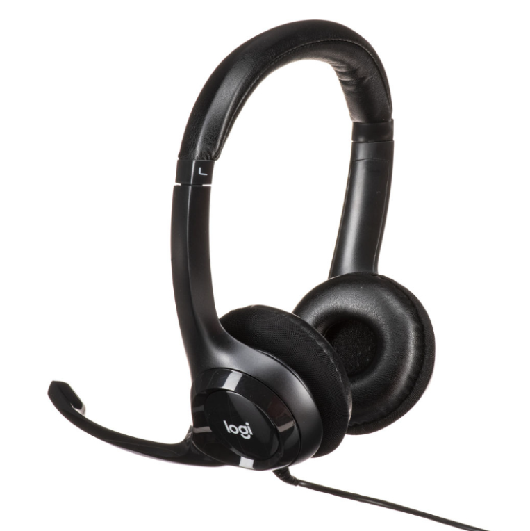 Logitech® H390 USB Computer HeadSet, Black ชุดหูฟัง พร้อมไมโครโฟน