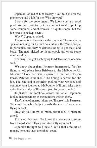 หนังสืออ่านนอกเวลาภาษาอังกฤษเรื่อง: The Sugar Glider + MP3 (ระดับ 5) The Sugar Glider +MP3 (Level 5) 神秘飞行计划（第5级）+MP3