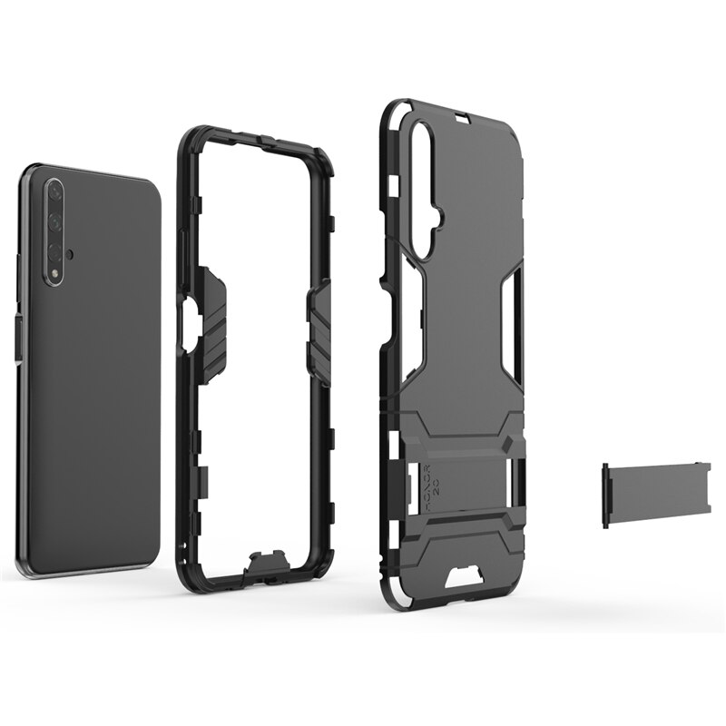เคส Huawei Nova 5T #เคสฝาหลังพลาสติก ไฮบริด TPU + Kickstand (สินค้าพร้อมส่ง)