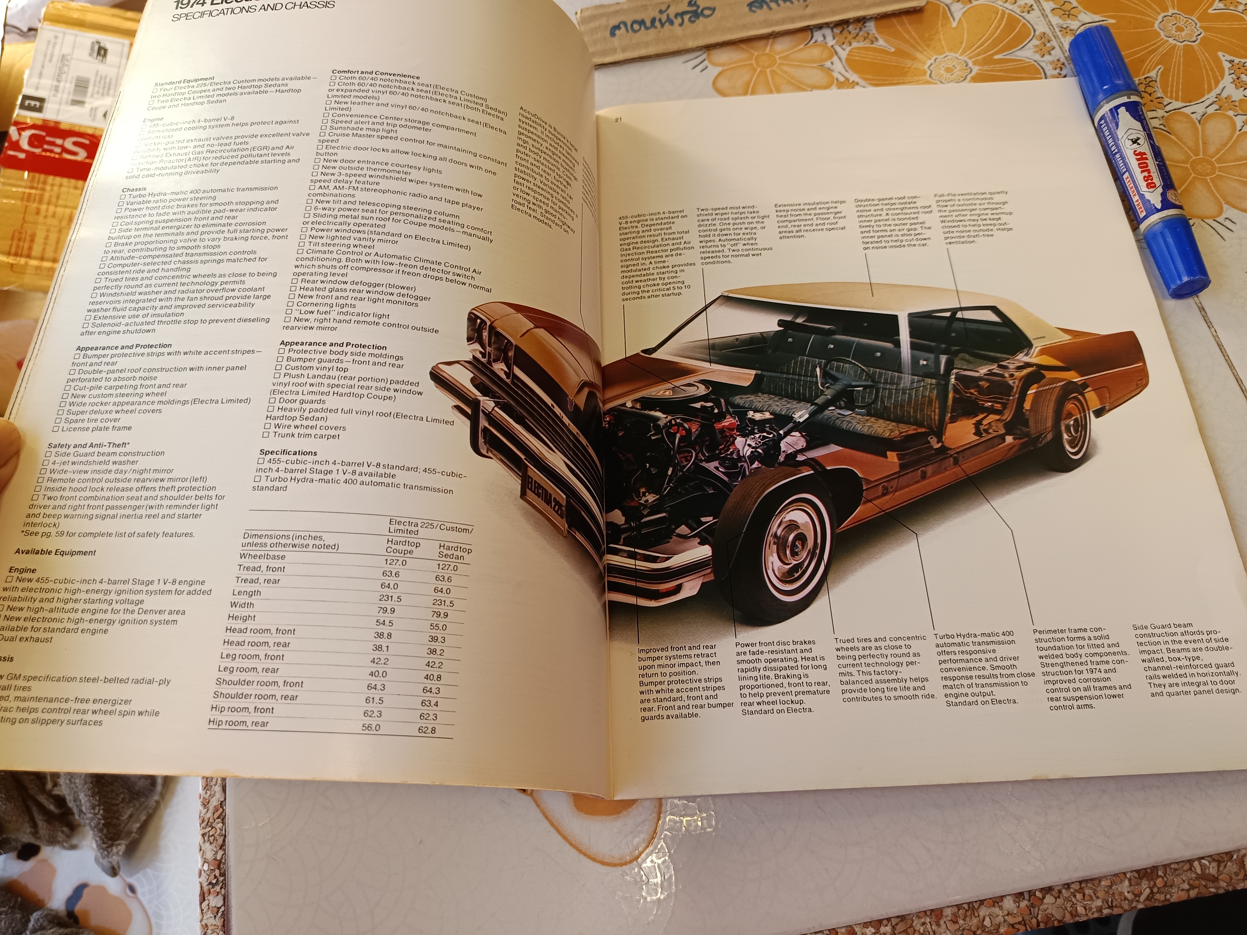 1974 Buick : A Comprehensive Buyers Guide โบรชัวร์การขาย Buick ปี 1974 Century