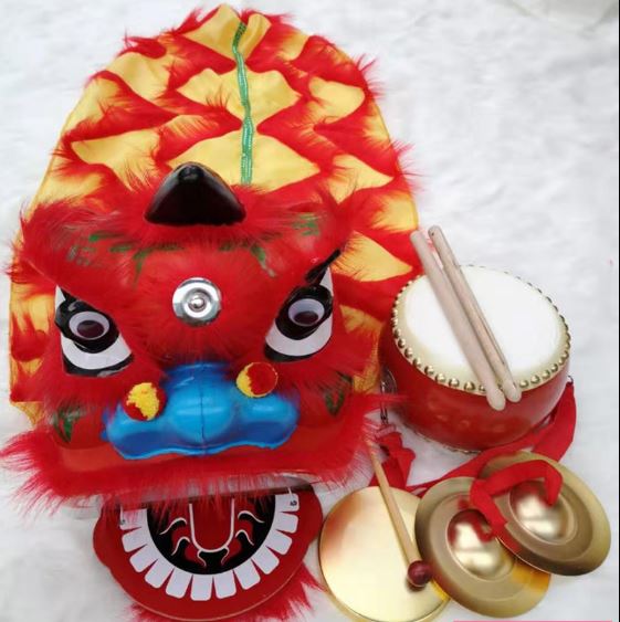 หัวสิงโตสำหรับเด็ก การแสดงเชิดสิงโตสำหรับเด็ก (หัวสิงโต 8 นิ้ว) 儿童舞狮子/舞狮头/8寸 Children's Lion Dance Lion Dance Head 8 Inches