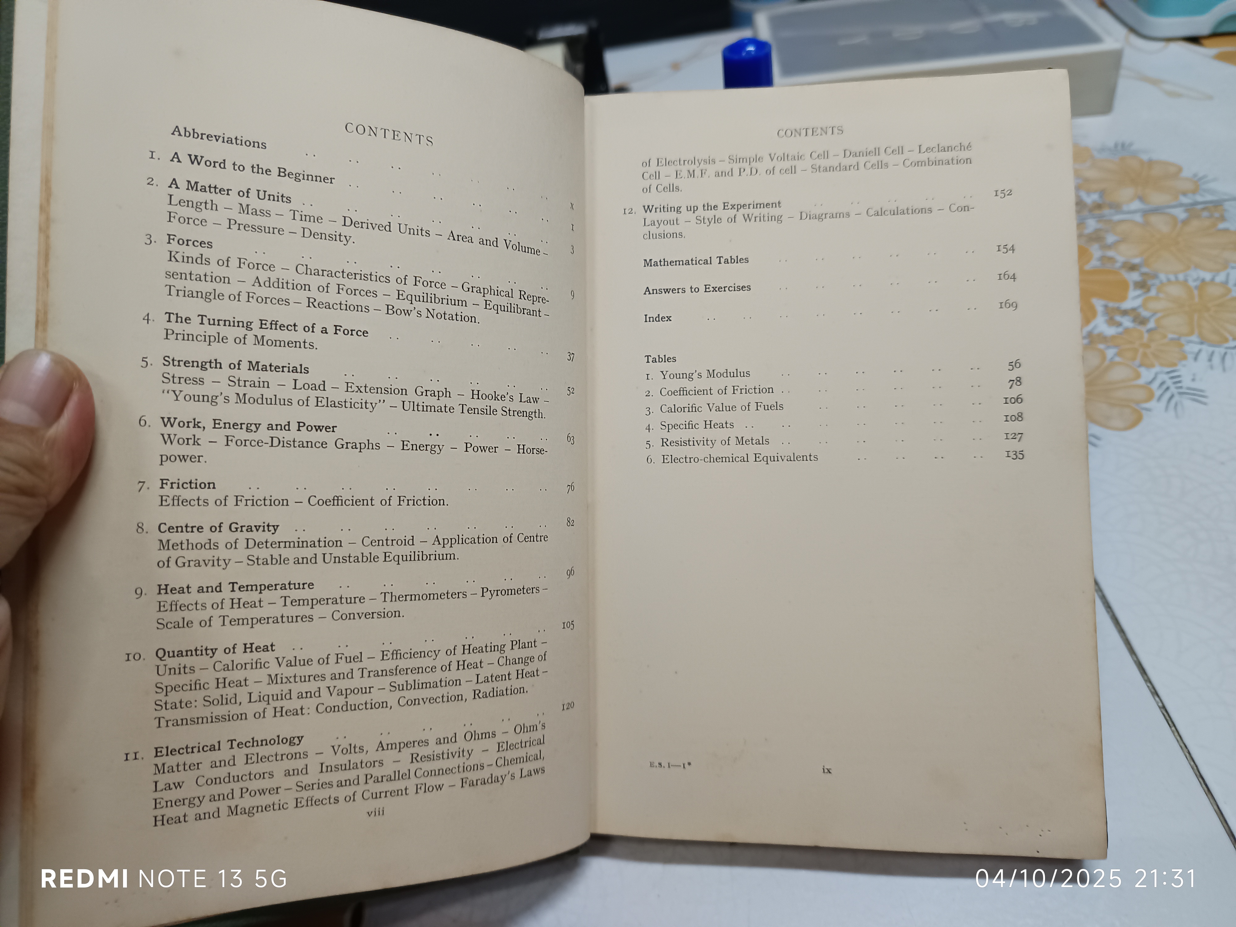 Engineering Science : Technical College series. Author, J. D. Walker. Edition 3 ,1967 (ไม่มีใบหุ้มปก)