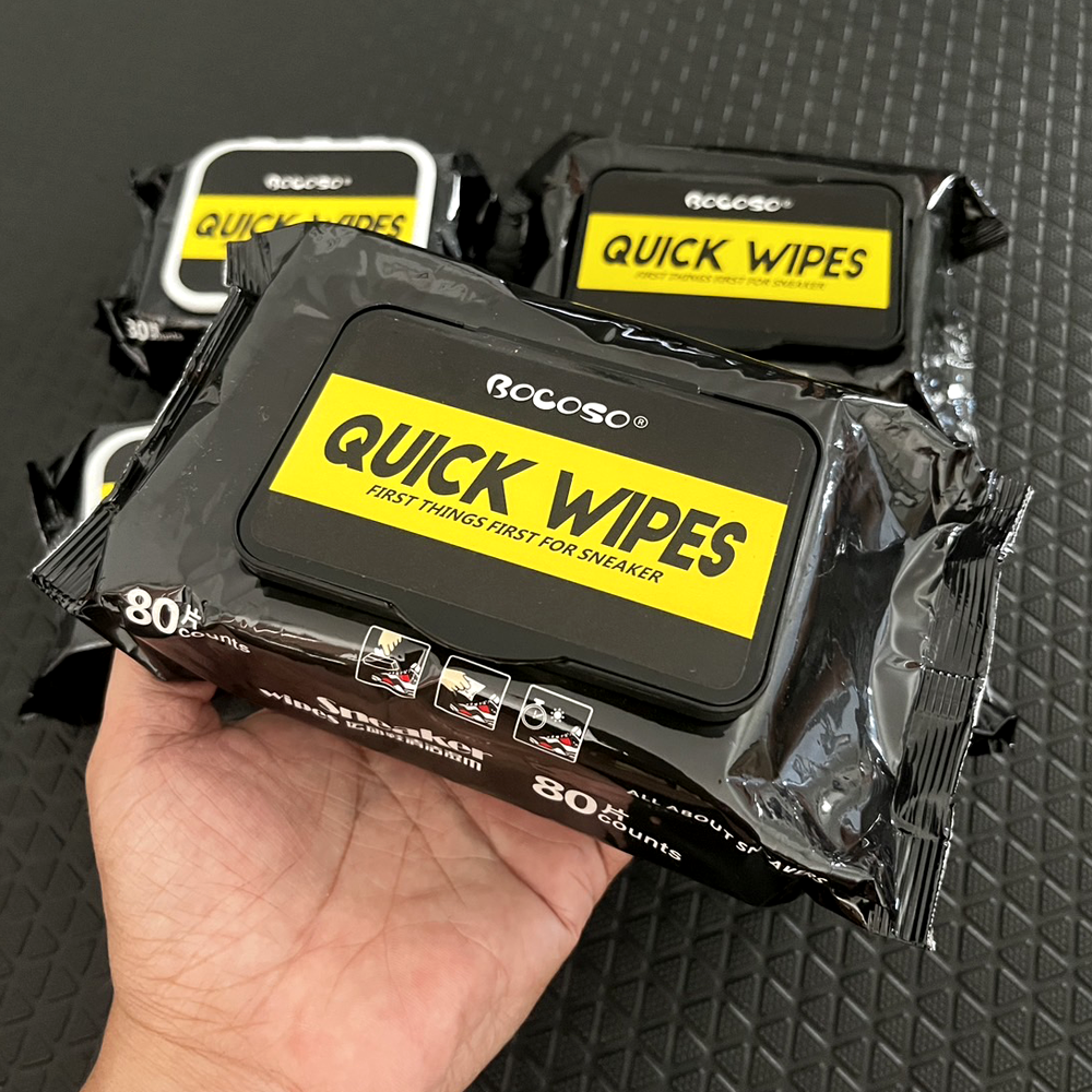 แผ่นเช็ดรองเท้า ผ้าเช็ดรองเท้า ผ้าเปียกทำความสะอาดรองเท้า 30 แผ่น , 80 แผ่น (J5)