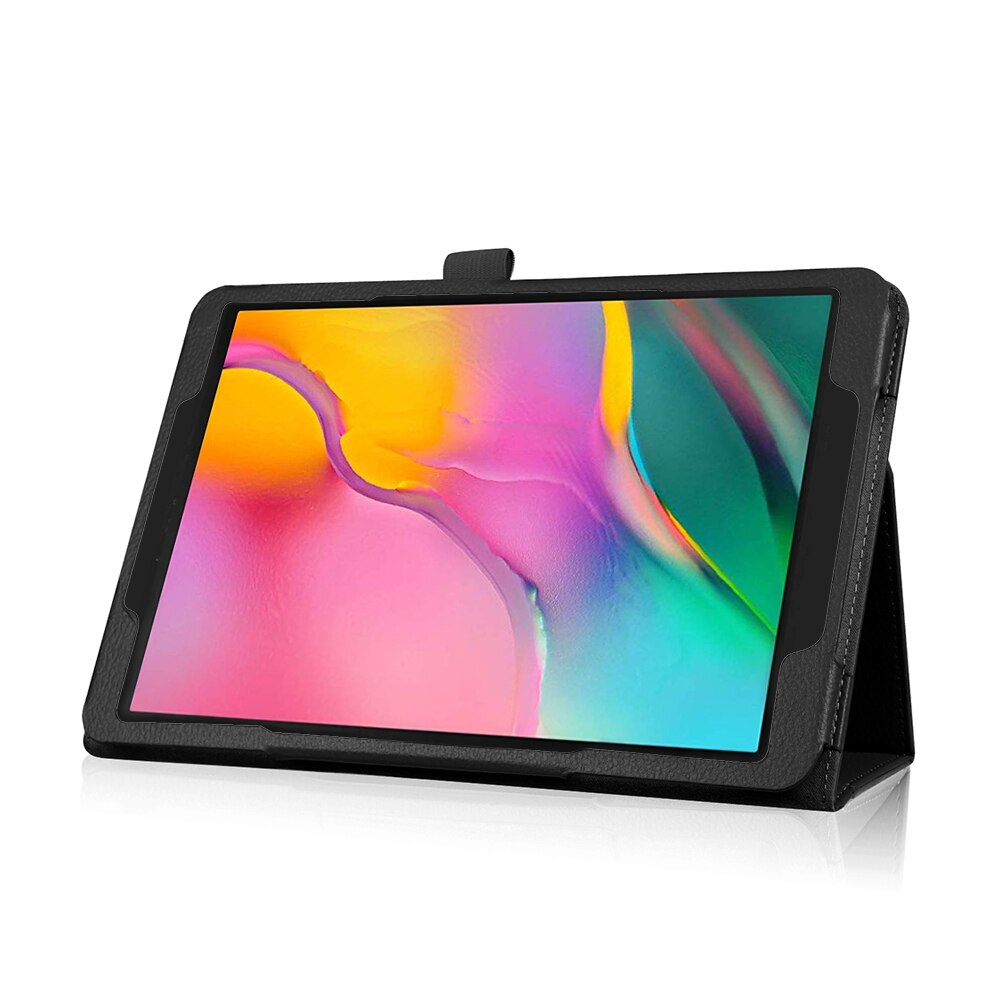เคส Samsung Galaxy Tab S6 T860 T865 #เคสฝาพับหนัง PU ผิวลิ้นจี่ Litchi Skin Leather Case