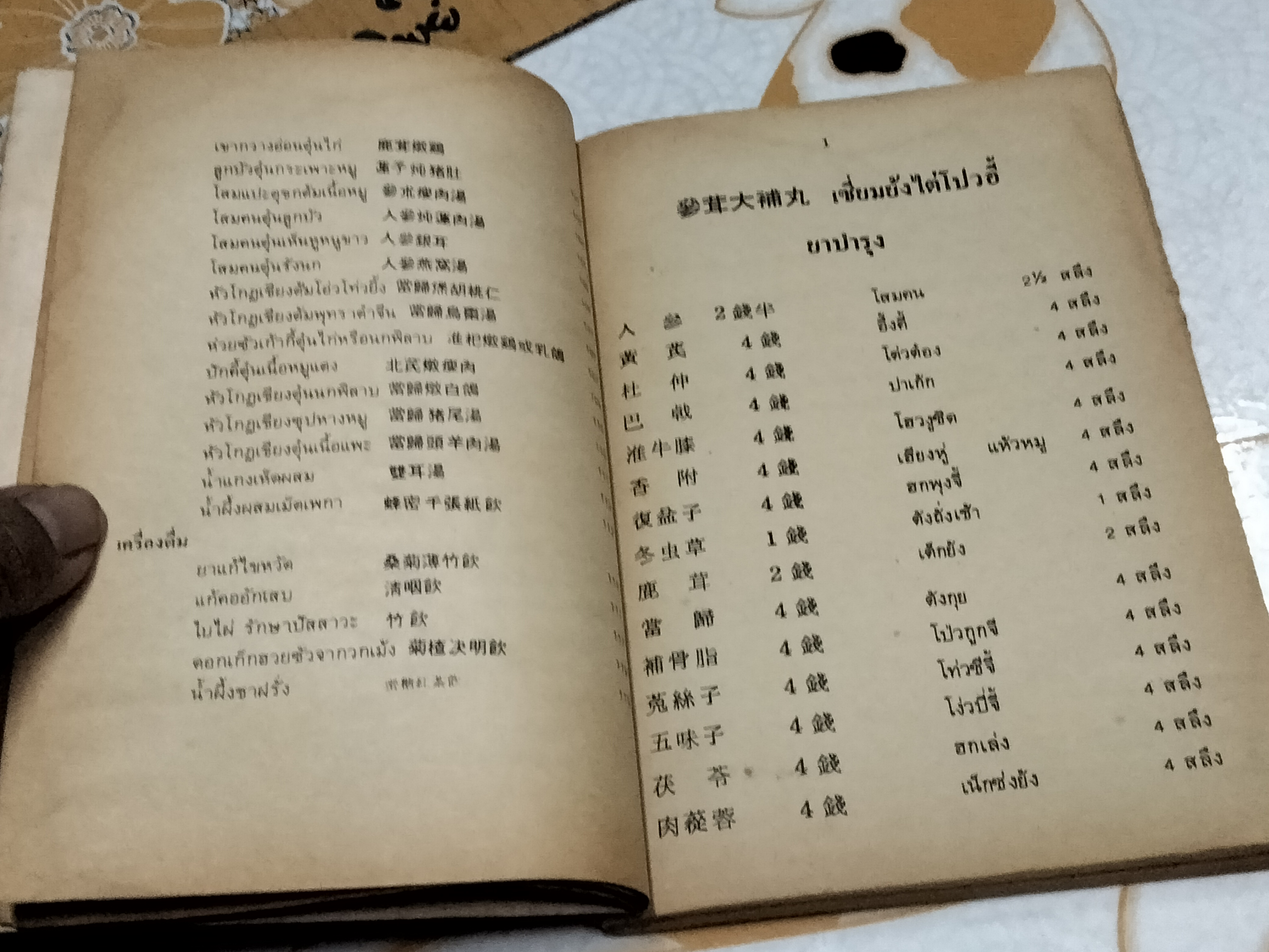 งานนิทรรศการยาจีน CHINESE DRUGS EXHIBITION 1983 คู่มือสมุนไพรตำรับยา - อาหาร - เครื่องดื่ม รวบรวมและเรียบเรียงโดย นางเจนกิจ เวชพงศา **สินค้าหมด**