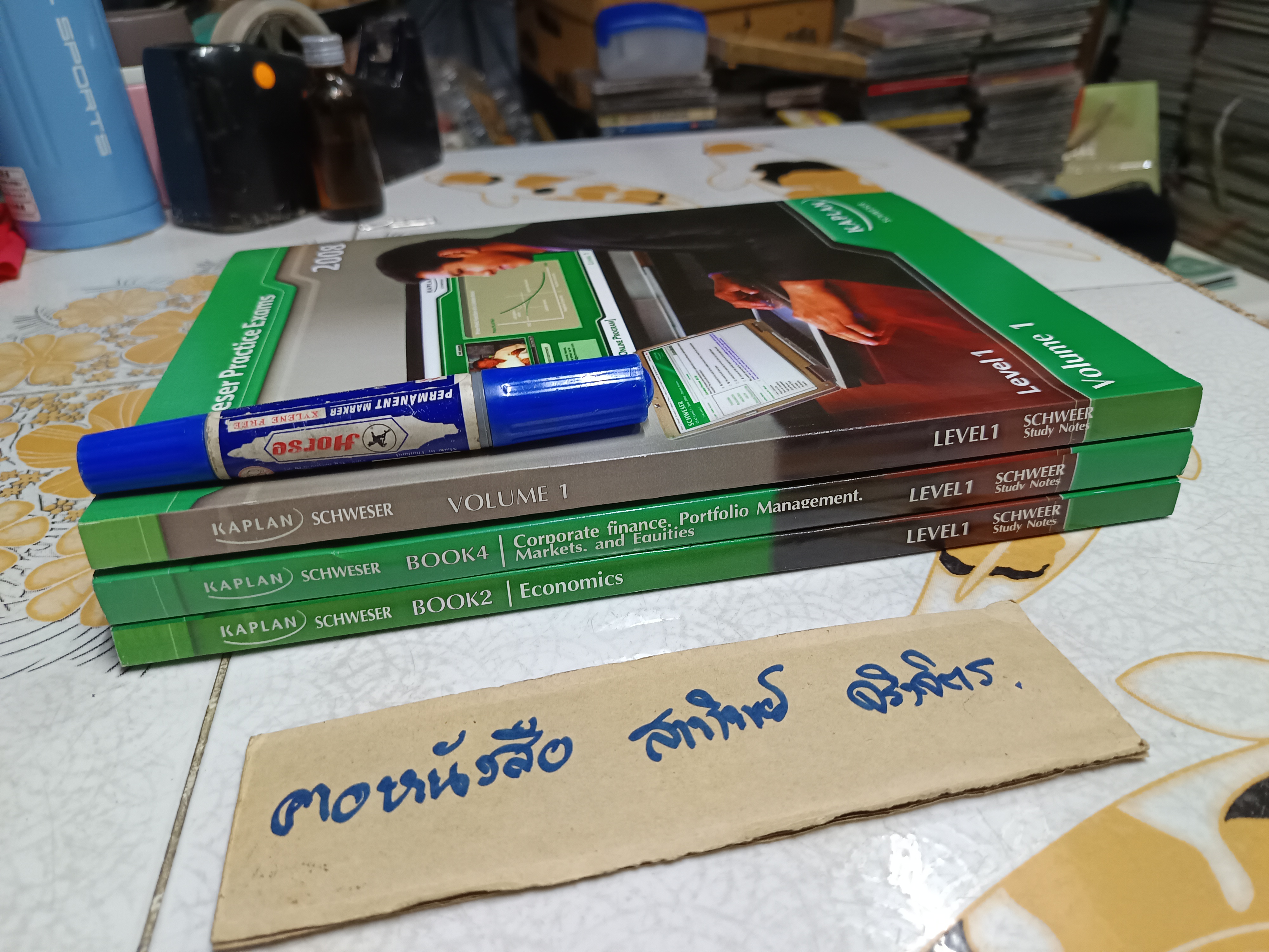 Schweser Study Notes 2008 + Schweser Practice Exams 2008 (ขายรวม 3 เล่ม)