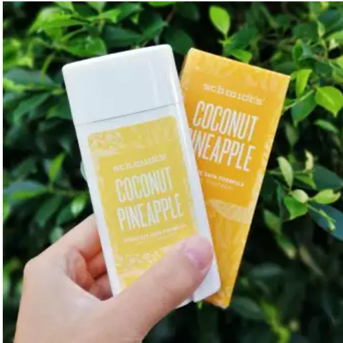 (Pre Order) Schmidt's® Natural Deodorant Sensitive Skin Formula Coconut Pineapple 3.25 oz (92g) ผลิตภัณฑ์ระงับกลิ่นกายจากธรรมชาติ สูตรบำรุงผิวบอบบาง กลิ่นสับปะรดและมะพร้าว