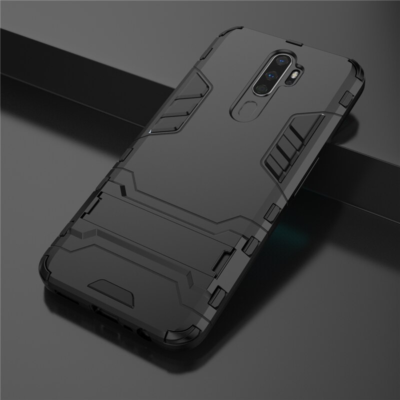 Case OPPO A9 (2020) / A5 (2020) #เคสฝาหลังพลาสติก ไฮบริด TPU + Kickstand