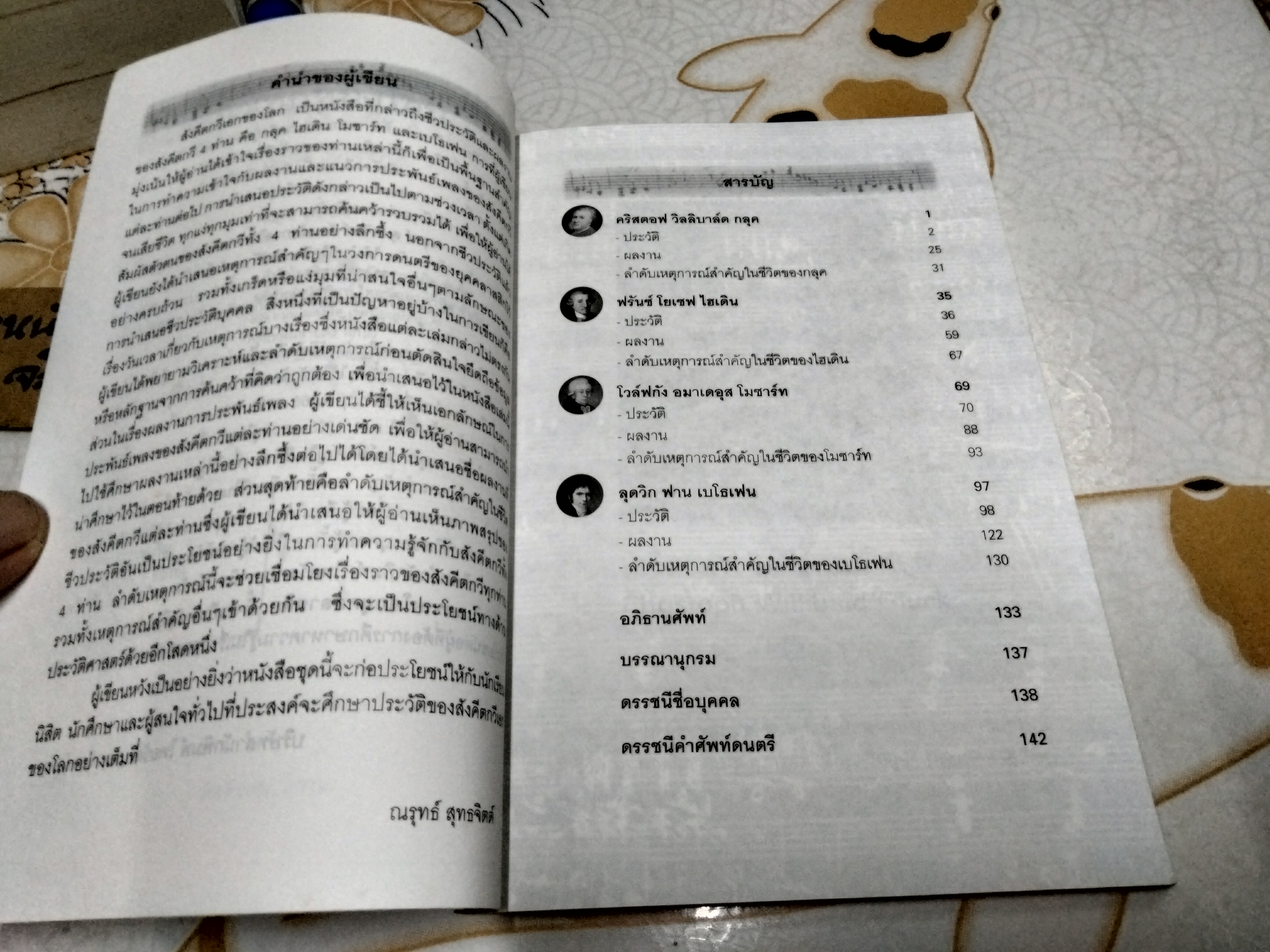 สังคีตกวีเอกของโลก ยุคคลาสสิก โดย ณรุทธ์ สุทธจิตต์ พิมพ์ครั้งแรก พ.ศ.2544